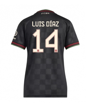 Bayern Munich Luis Diaz #14 Maglia Gara Terza Repliche 2025-26 Donna Maniche Corte
